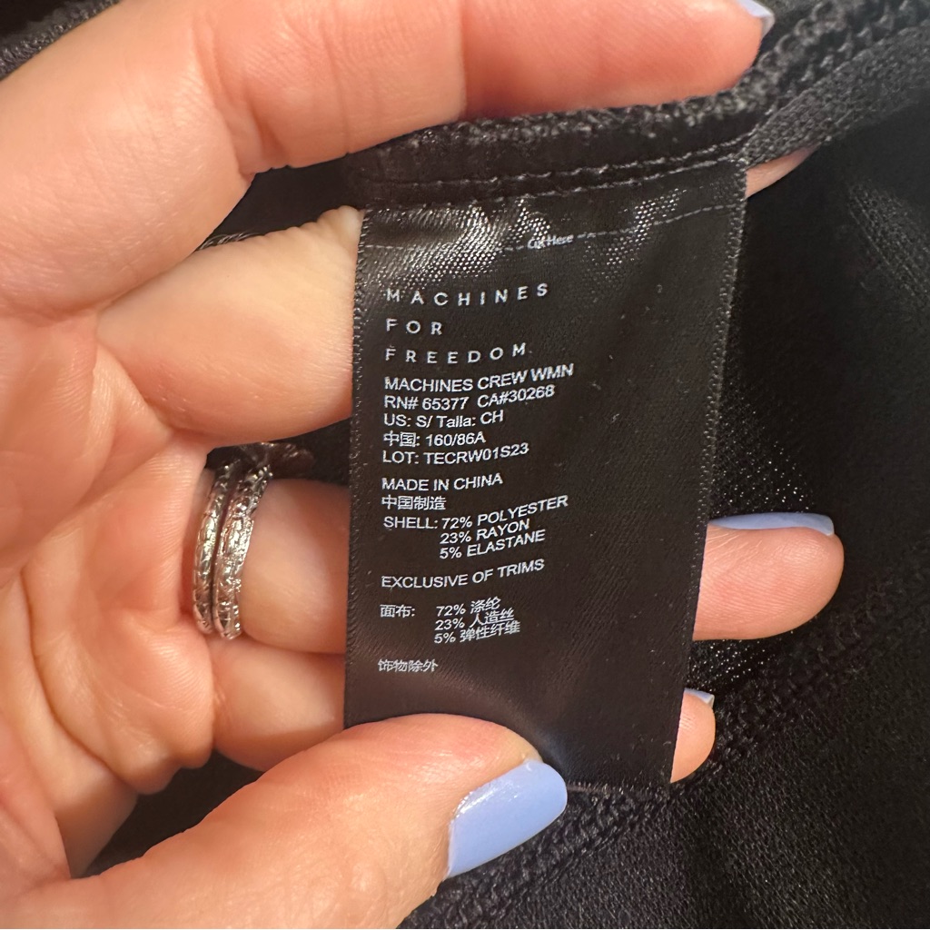 Machines For Freedom Mff Technical Crew Sweatshirt Small — image 5 of 6